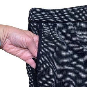 H&M Tuxedo Pants Tiny Dots Black White 2